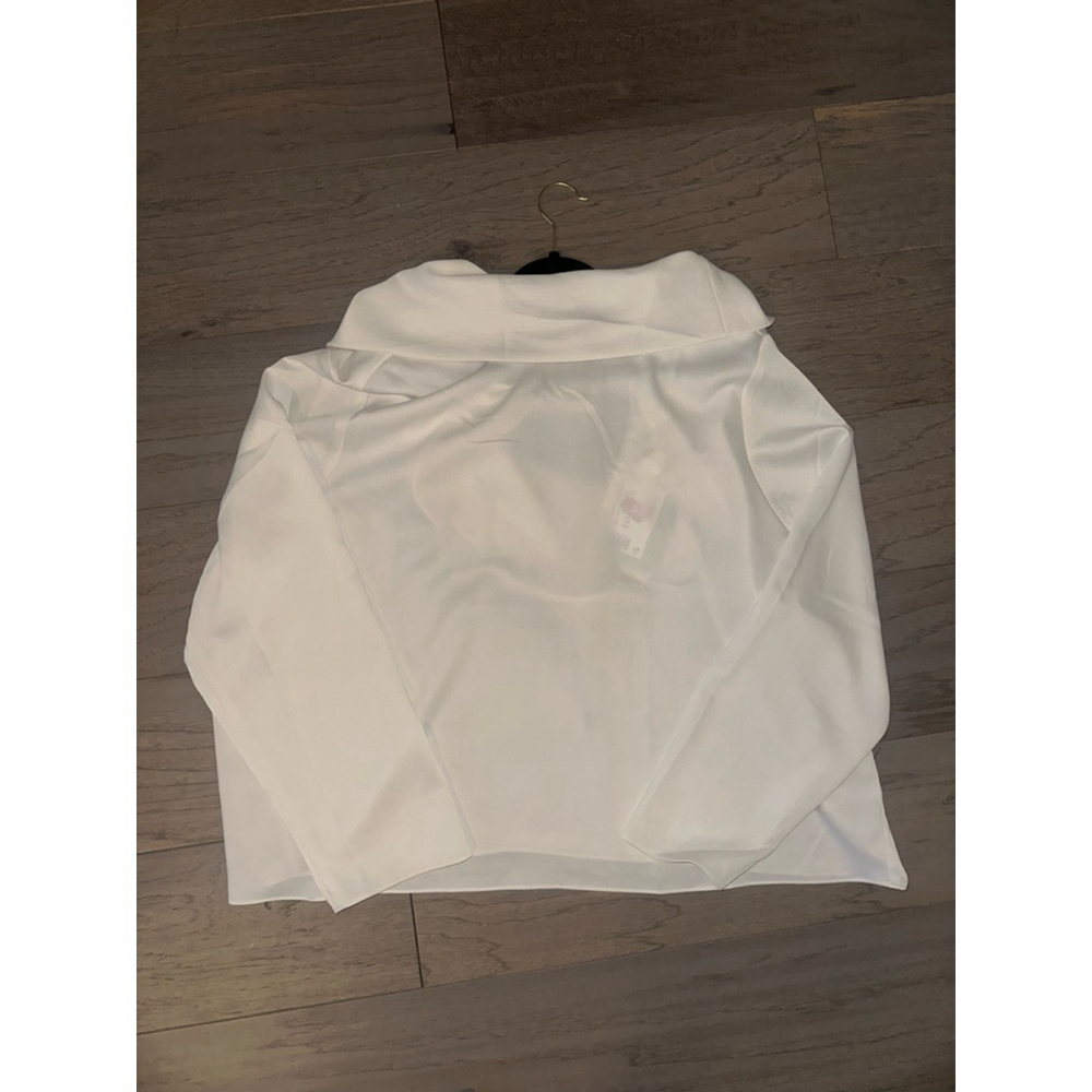 H&M White Blouse XXL Open Back Bow Detail - Picture 8 of 10
